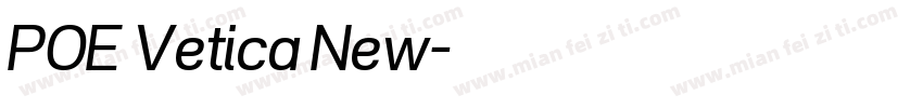 POE Vetica New字体转换